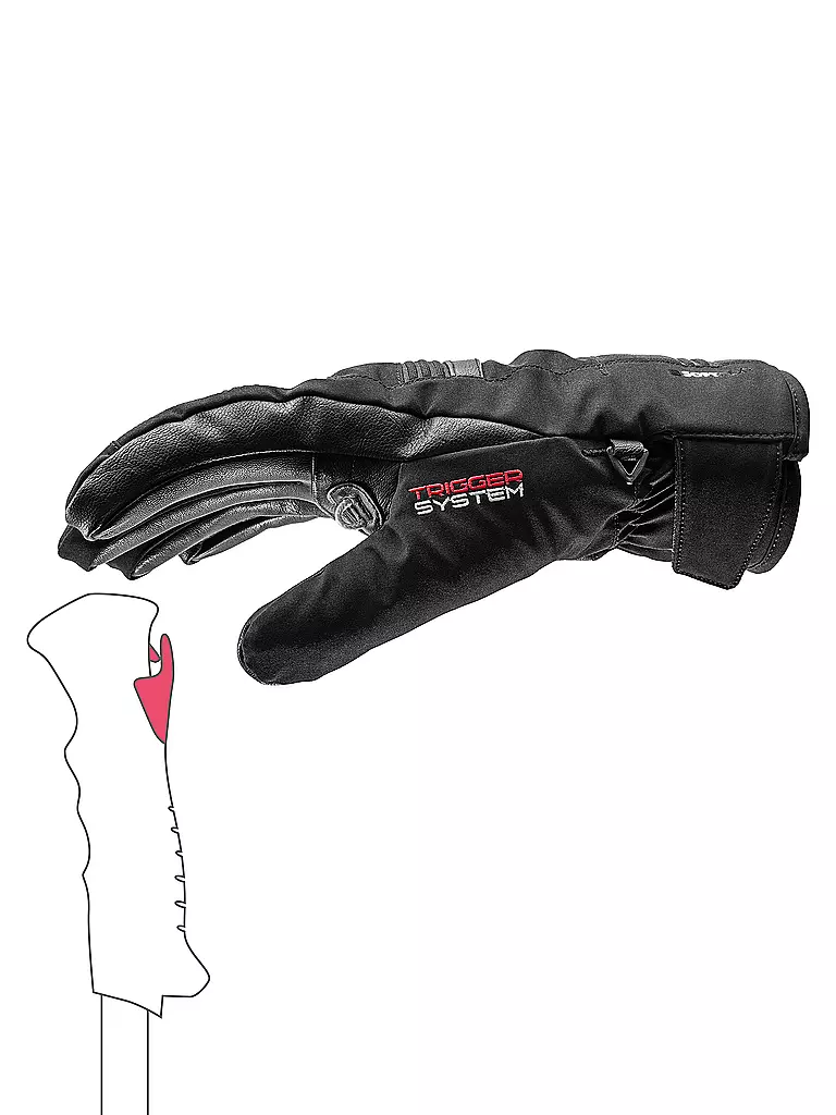 LEKI | Guantes de esquí para hombre Cerro 3D | Negro