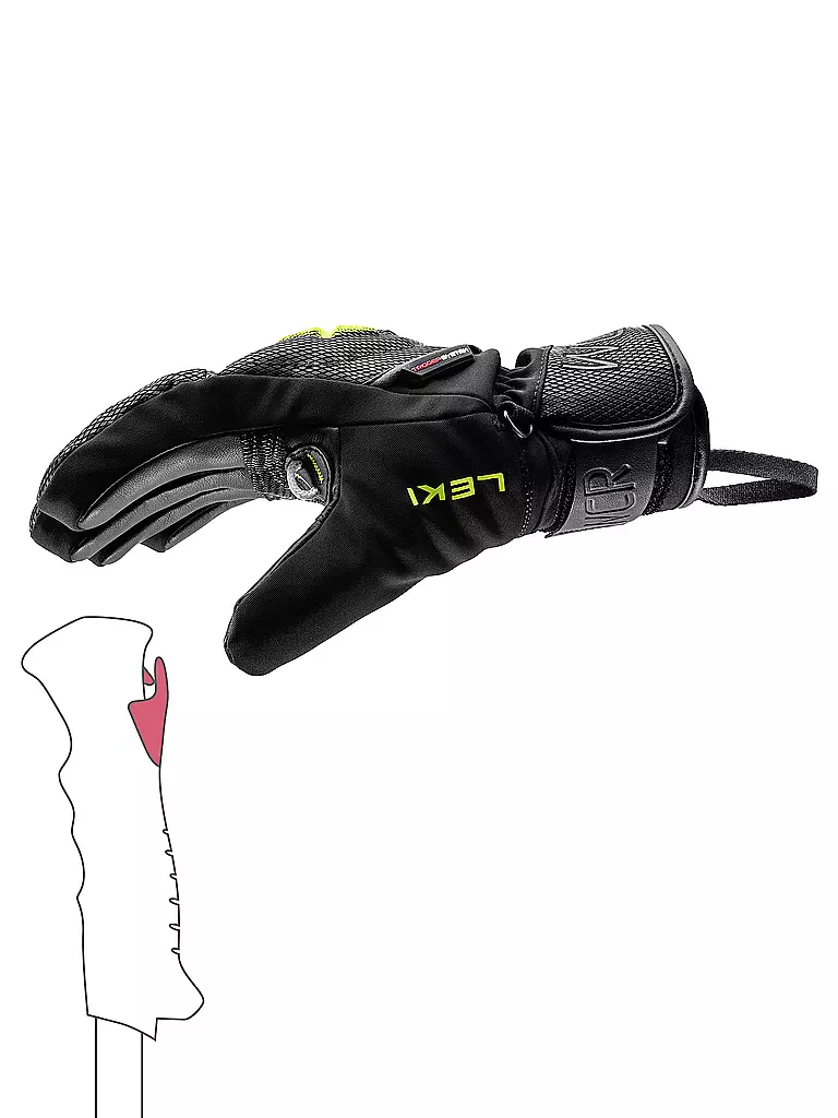 LEKI | Guantes de esquí para niños WCR C-Tech 3 D Junior |