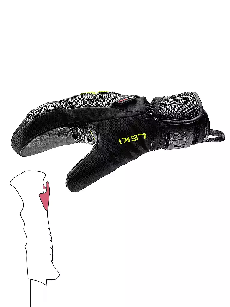 LEKI | Manoplas de esquí para niños WCR C-Tech 3D Junior |