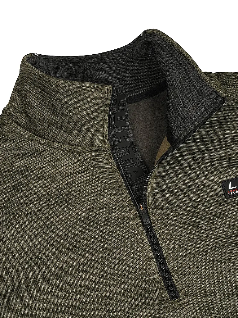 LUHTA | Camiseta interior con cremallera para hombre Hammastunturi | Oliva