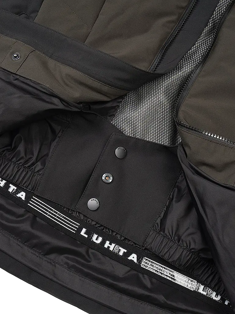 LUHTA | Chaqueta de esquí para hombre Kaldoaivi con capucha | Oliva