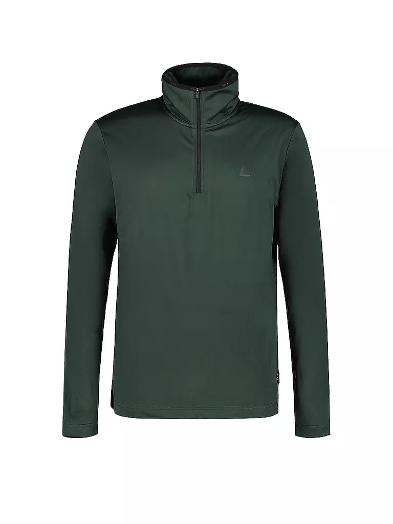 LUHTA | Herren Unterzieh Zipshirt Kankola | Verde oscuro