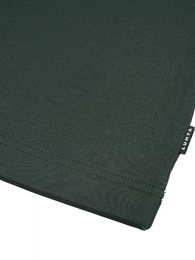 LUHTA | Herren Unterzieh Zipshirt Kankola | Verde oscuro