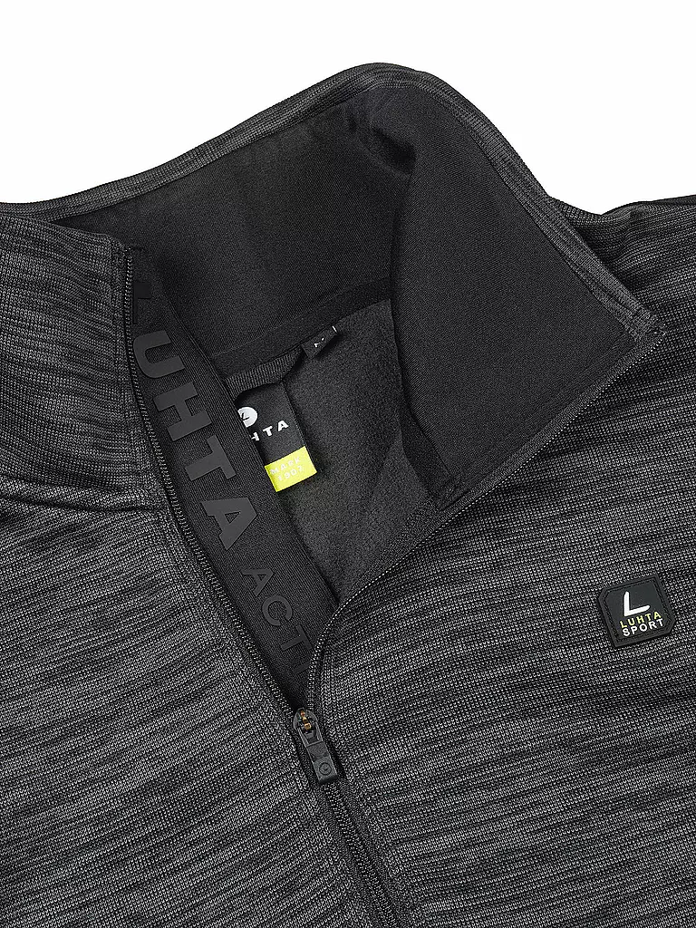 LUHTA | Herren Unterzieh Zipshirt Outtakka | Negro