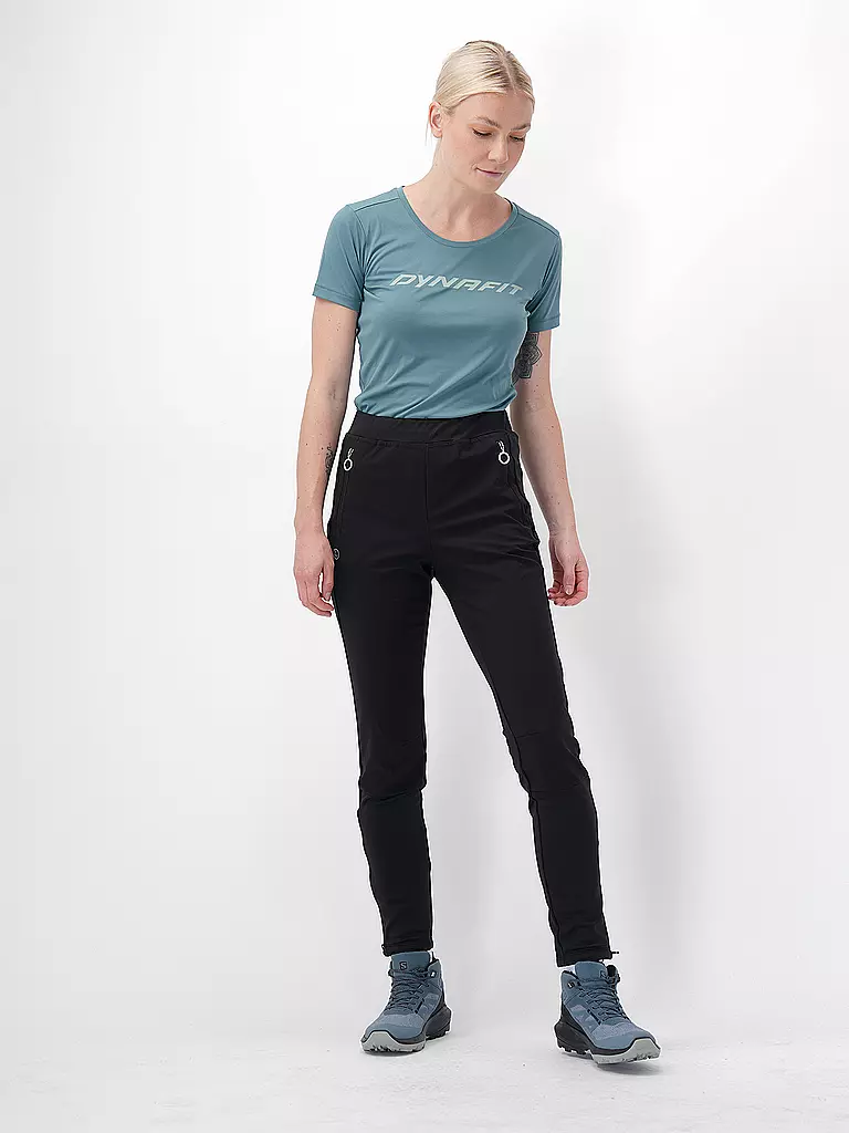 LUHTA | Pantalón de senderismo softshell Alitalo para mujer | Negro