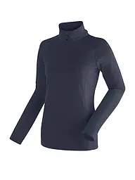 MAIER SPORTS | Camiseta interior con cremallera Eva para mujer | Azul oscuro