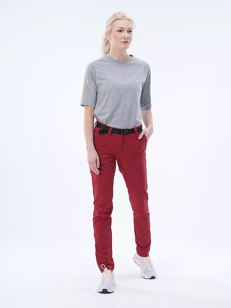 MAIER SPORTS | Damen Wanderhose Inara Slim | Rojo oscuro