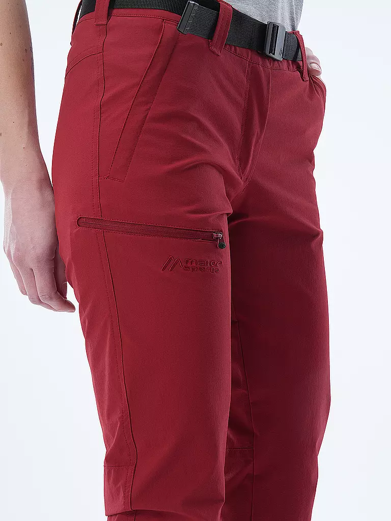 MAIER SPORTS | Damen Wanderhose Inara Slim | Rojo oscuro