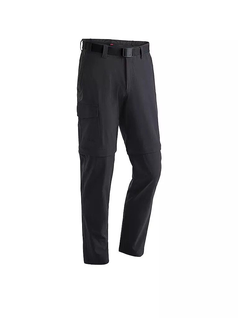 MAIER SPORTS | Pantalón de senderismo para hombre Torid Slim ZipOff | Negro