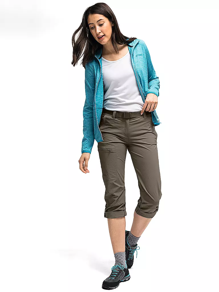 MAIER SPORTS | Pantalón de senderismo para mujer Lulaka Roll Up | Marrón claro