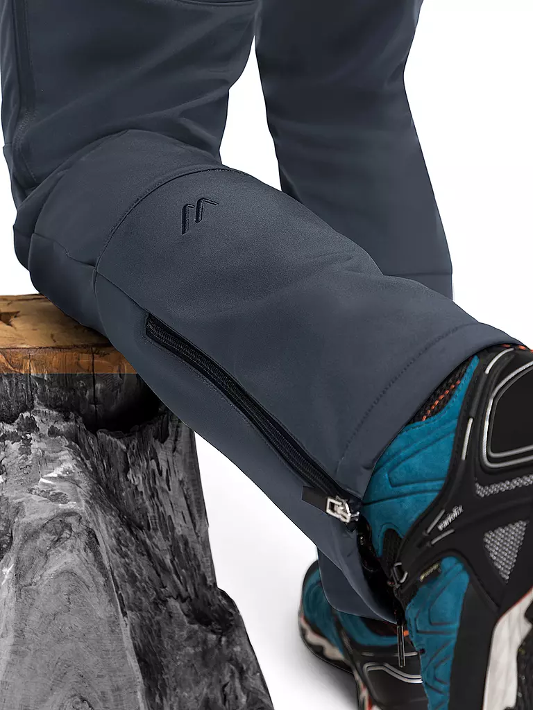 MAIER SPORTS | Pantalones de senderismo Adakit para hombre con paranieves | Gris