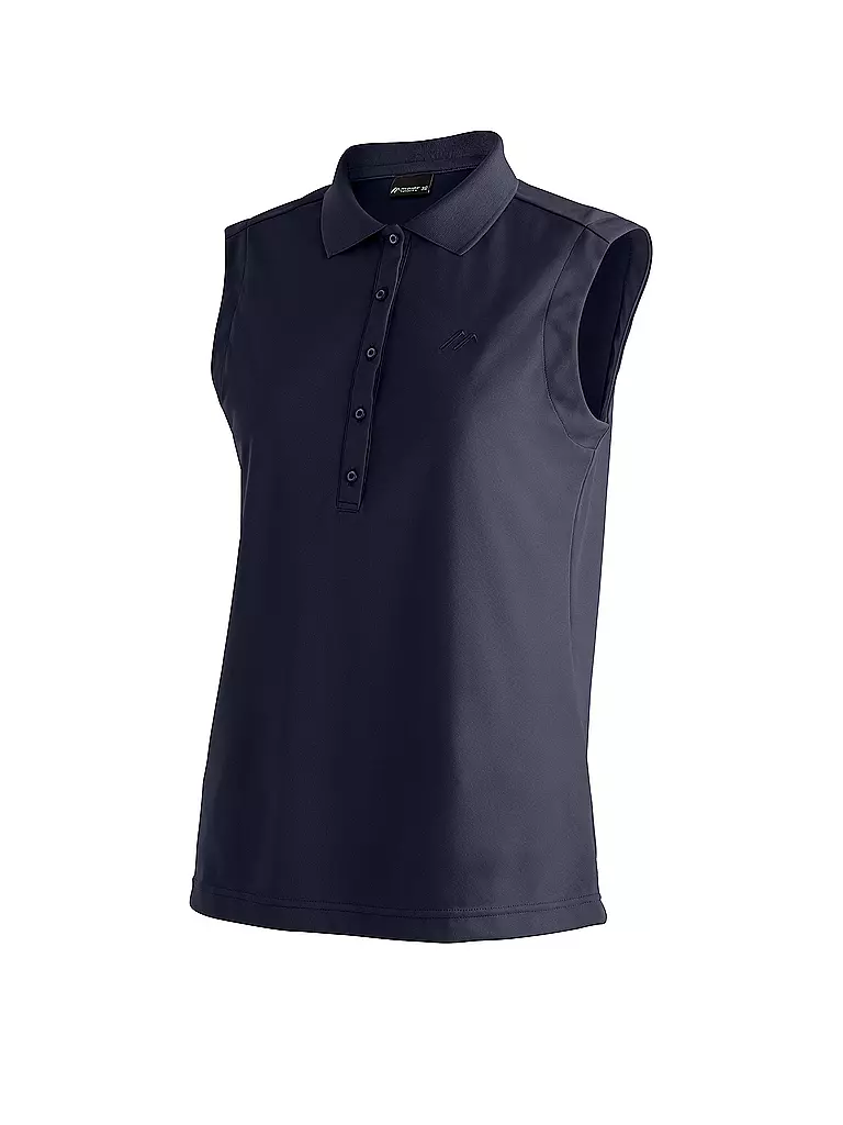 MAIER SPORTS | Polo funcional de mujer Ulrike | Azul oscuro