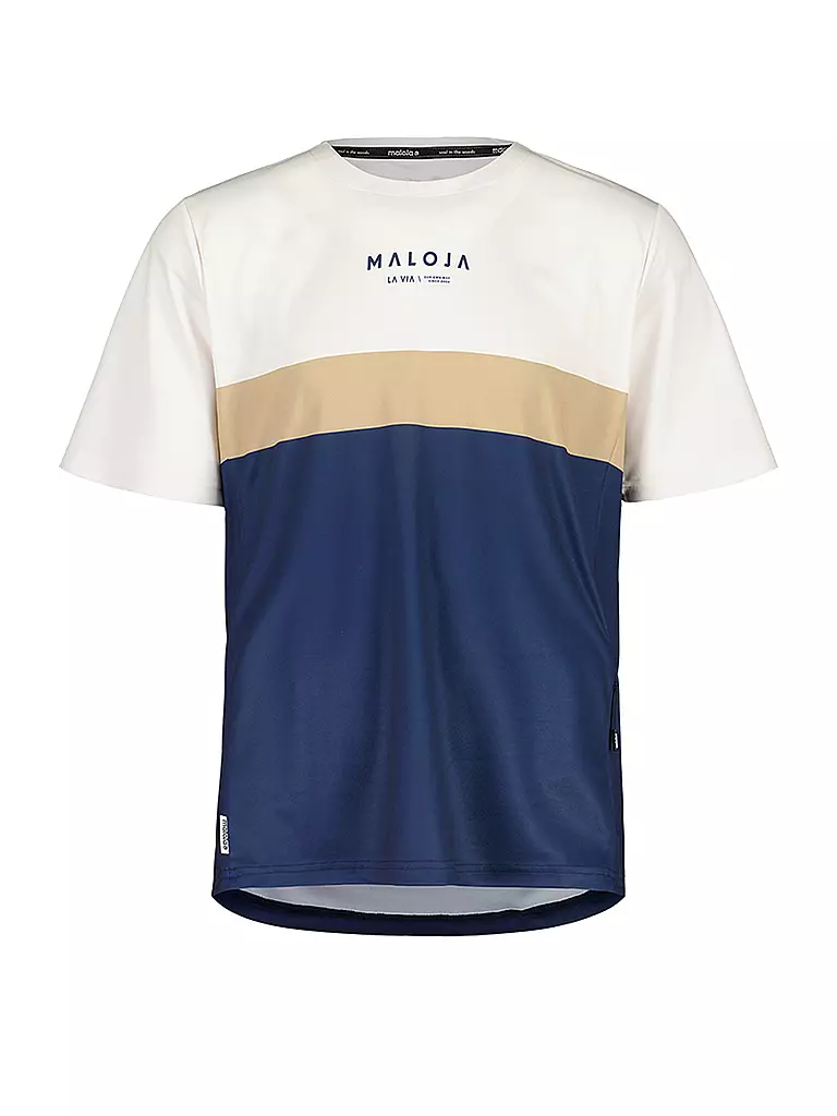 MALOJA | Maillot de ciclismo para hombre BarettiM. Multi | Azul oscuro
