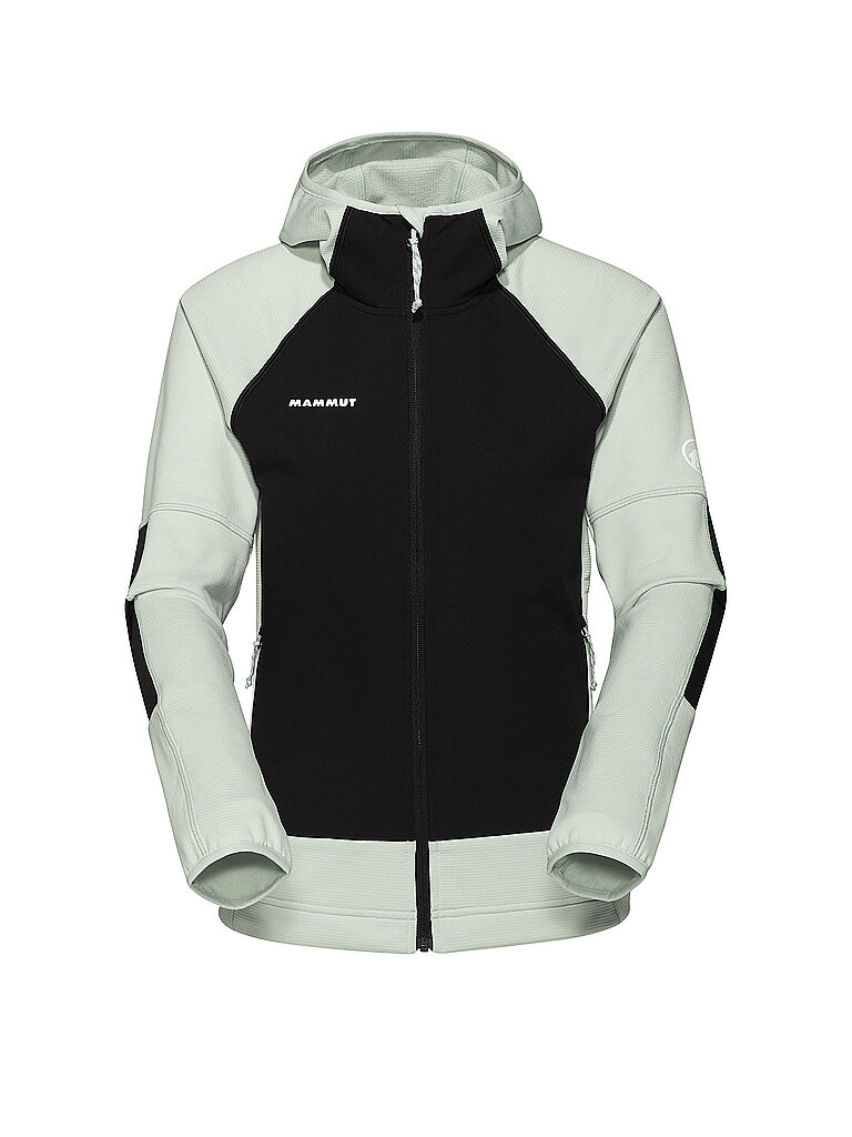 Chaqueta polar con capucha Massone para mujer verde S