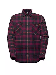 MAMMUT | Camisa funcional Alvra para hombre | Rojo oscuro