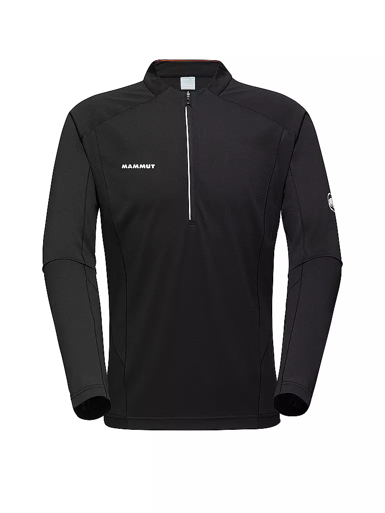 MAMMUT | Camiseta de senderismo con cremallera Aenergy para hombre | Negro