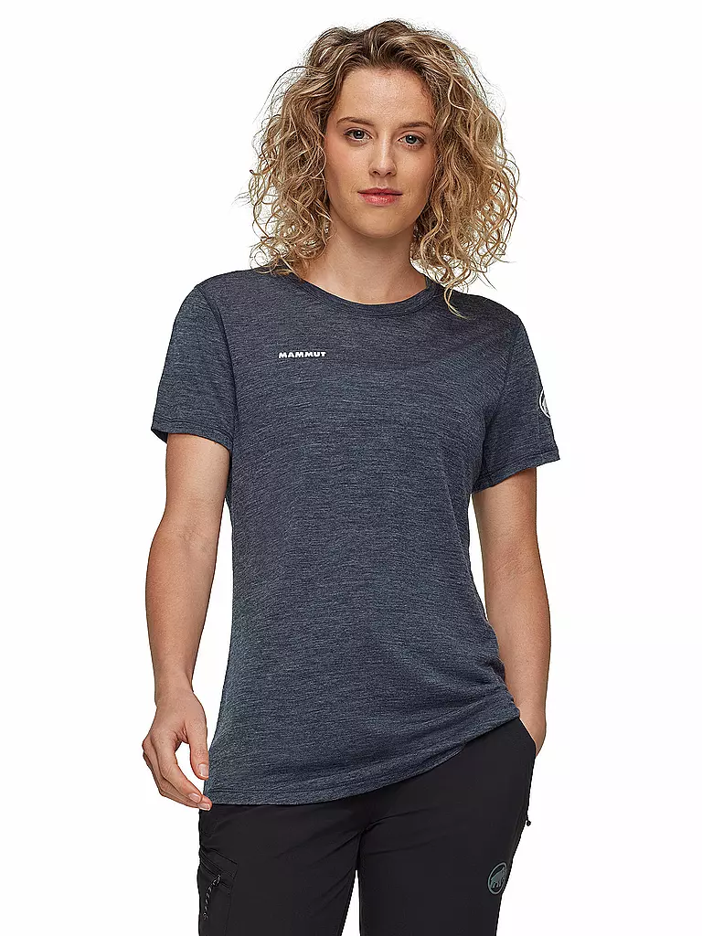 MAMMUT | Camiseta funcional de mujer Tree Wool | Azul oscuro