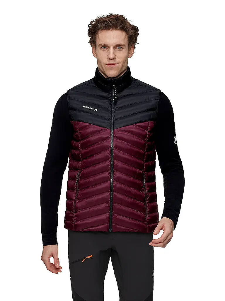 MAMMUT | Chaleco aislante Albula para hombre | Rojo oscuro