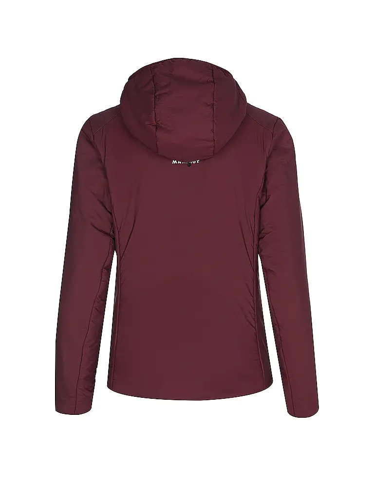 MAMMUT | Chaqueta aislante Rime con capucha para mujer | Rojo oscuro