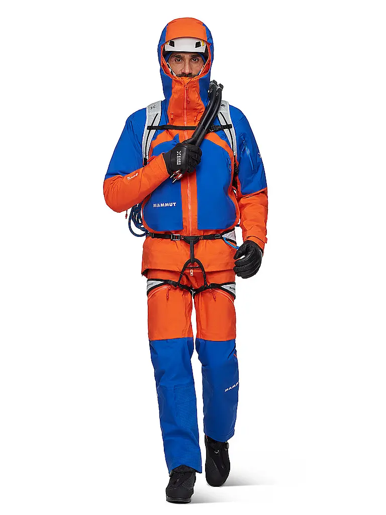 MAMMUT | Chaqueta de esquí de travesía para hombre Eiger Nordwand Pro 3L GTX HS con capucha | Naranja