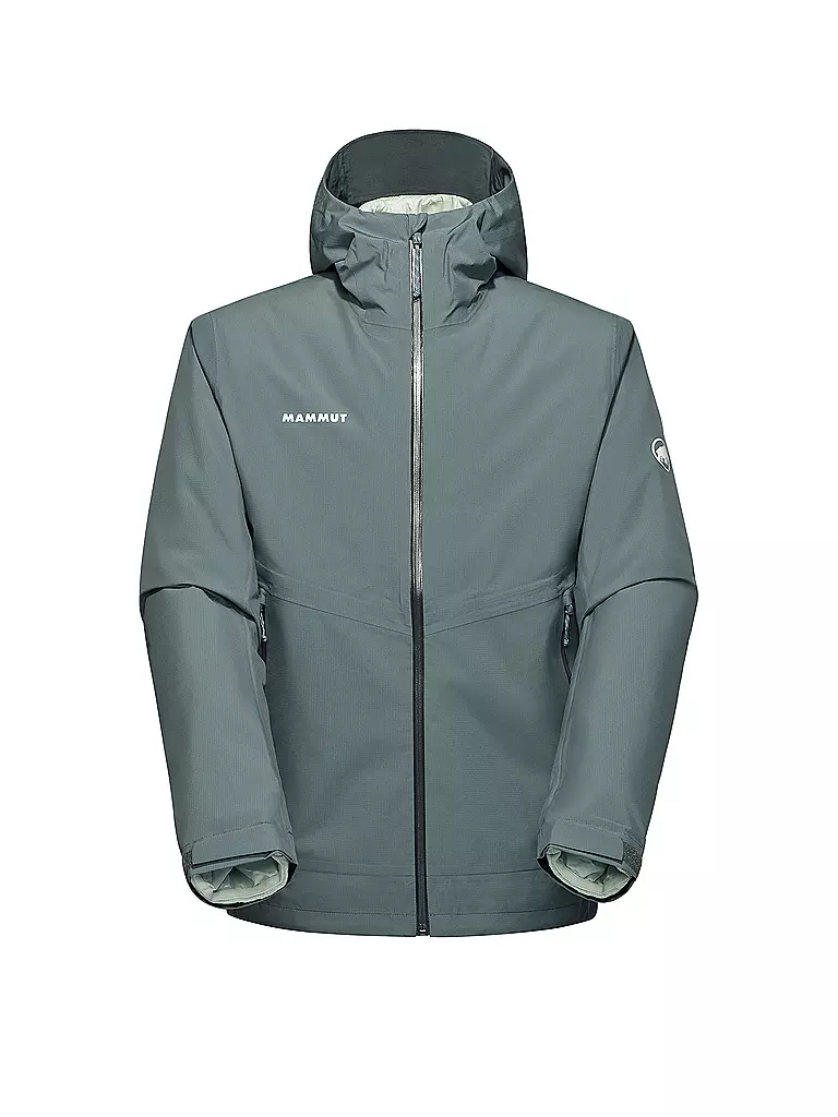 MAMMUT | Chaqueta de senderismo para hombre Alto Light 3 en 1 HS con capucha | Plata
