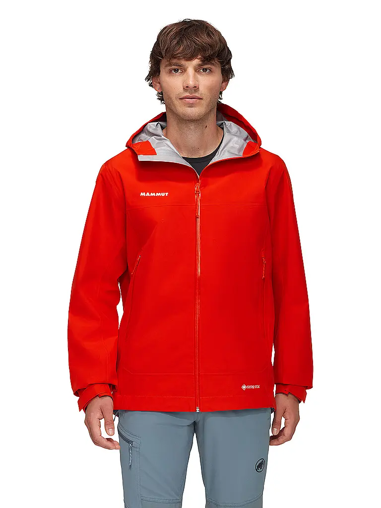 MAMMUT | Chaqueta de senderismo para hombre Crater Light 3L GTX con capucha | Rojo