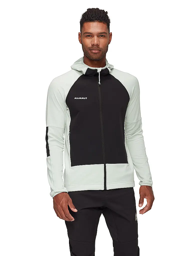 MAMMUT | Chaqueta polar con capucha Massone para hombre | Verde claro