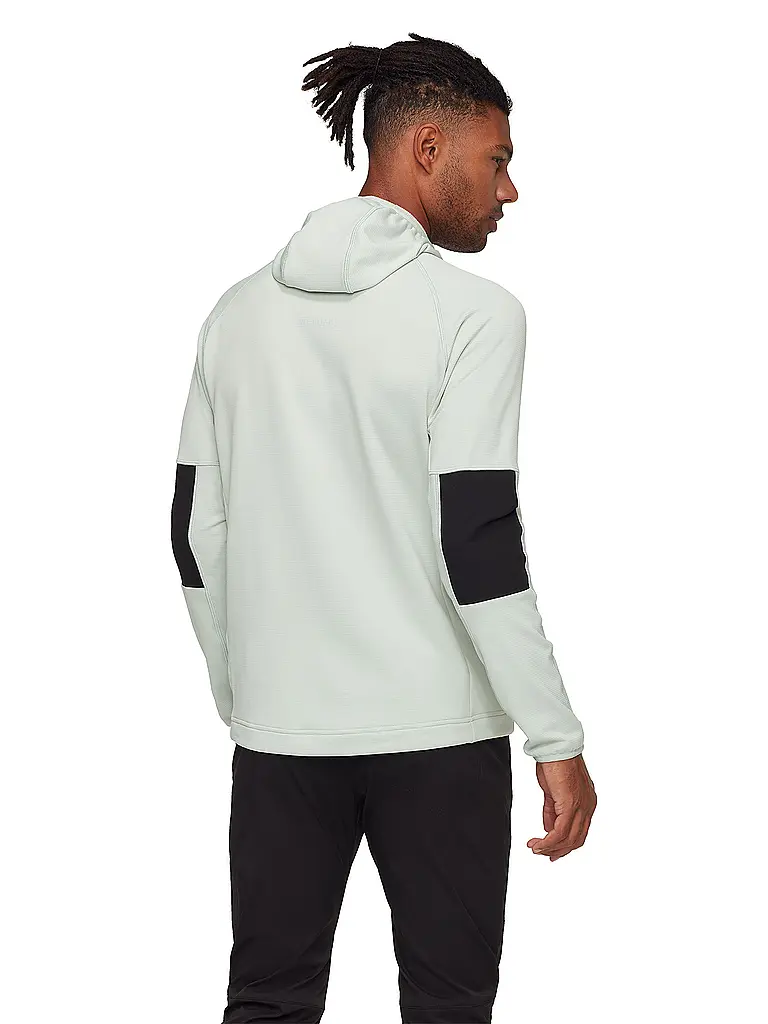 MAMMUT | Chaqueta polar con capucha Massone para hombre | Verde claro