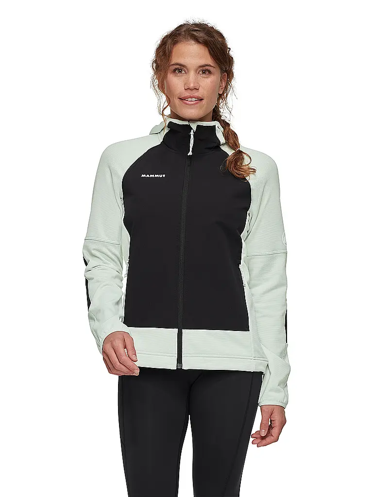 MAMMUT | Chaqueta polar con capucha Massone para mujer | Verde claro