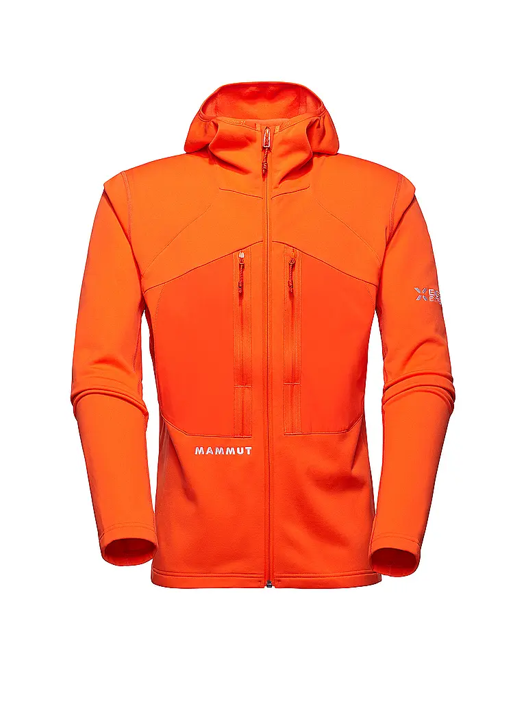 MAMMUT | Chaqueta polar para hombre Eiger Nordwand Advanced ML con capucha | Naranja