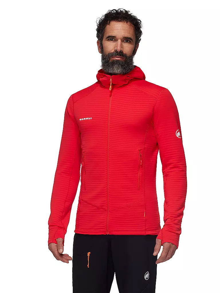 MAMMUT | Chaqueta polar para hombre Taiss Light ML Hoodie | Rojo