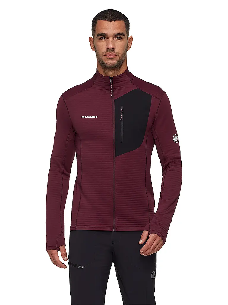 MAMMUT | Chaqueta polar para hombre Taiss Light ML | Rojo oscuro