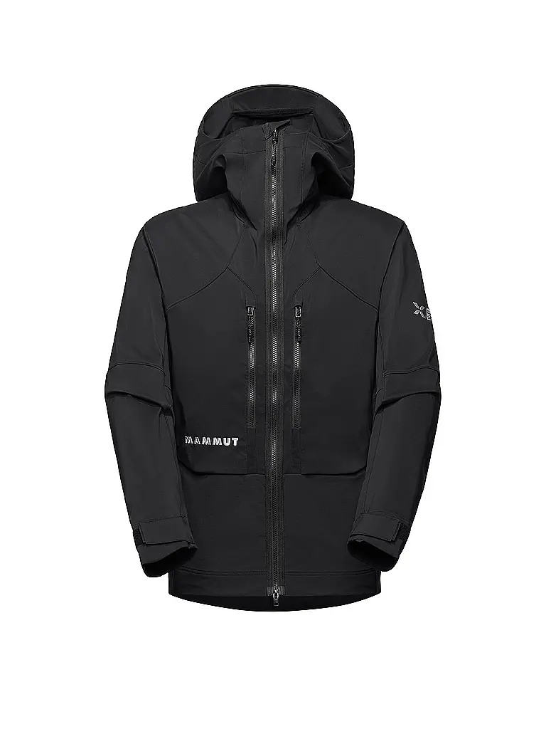 MAMMUT | Chaqueta softshell de touring para hombre Eiger Nordwand Pro con capucha | Negro