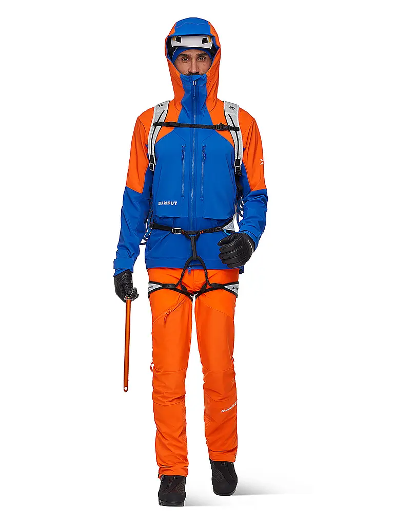 MAMMUT | Chaqueta softshell de touring para hombre Eiger Nordwand Pro con capucha | Azul