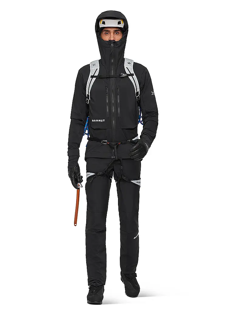 MAMMUT | Chaqueta softshell de touring para hombre Eiger Nordwand Pro con capucha | Negro