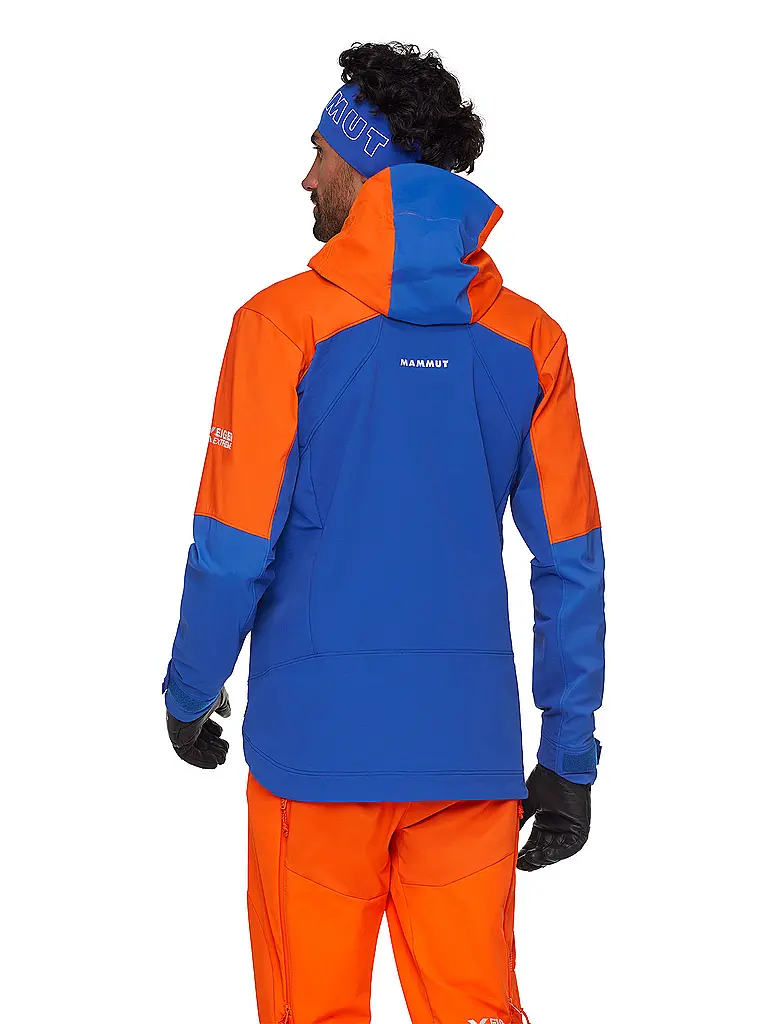 MAMMUT | Chaqueta softshell de touring para hombre Eiger Nordwand Pro con capucha | Azul