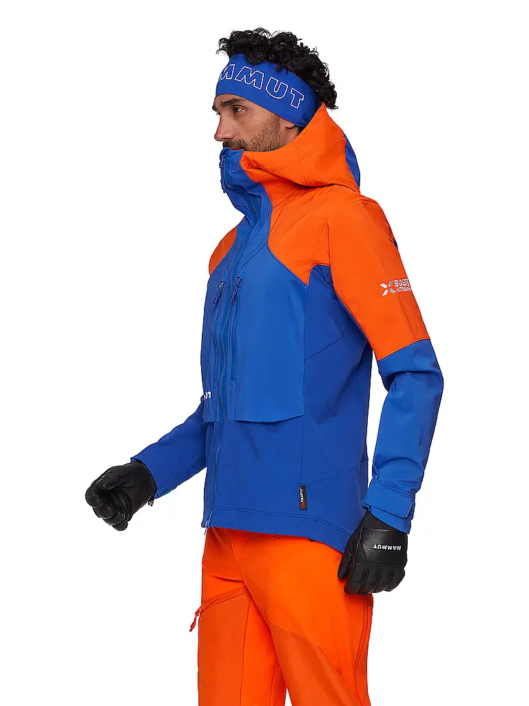 MAMMUT | Chaqueta softshell de touring para hombre Eiger Nordwand Pro con capucha | Azul