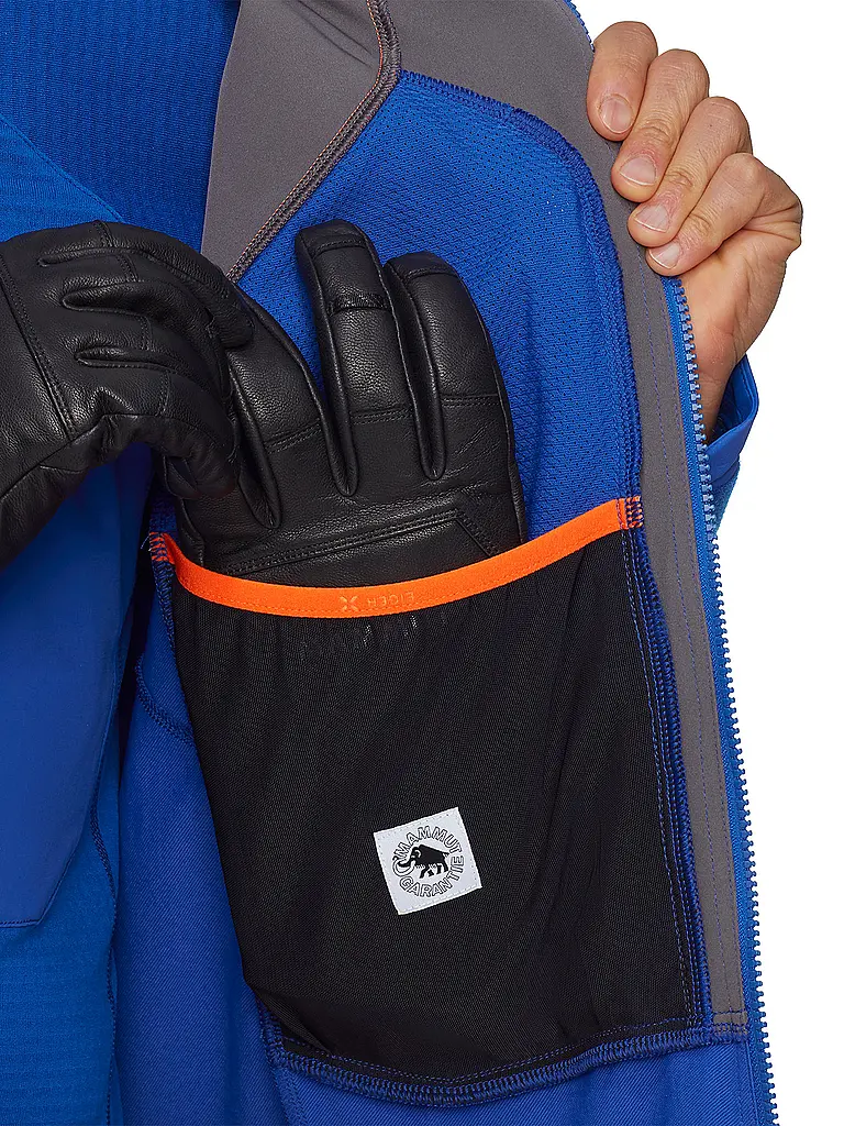 MAMMUT | Chaqueta softshell de touring para hombre Eiger Nordwand Pro con capucha | Azul