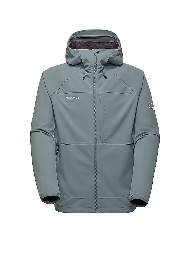 MAMMUT | Chaqueta softshell para hombre Ultimate Comfort Hoodie | Plata