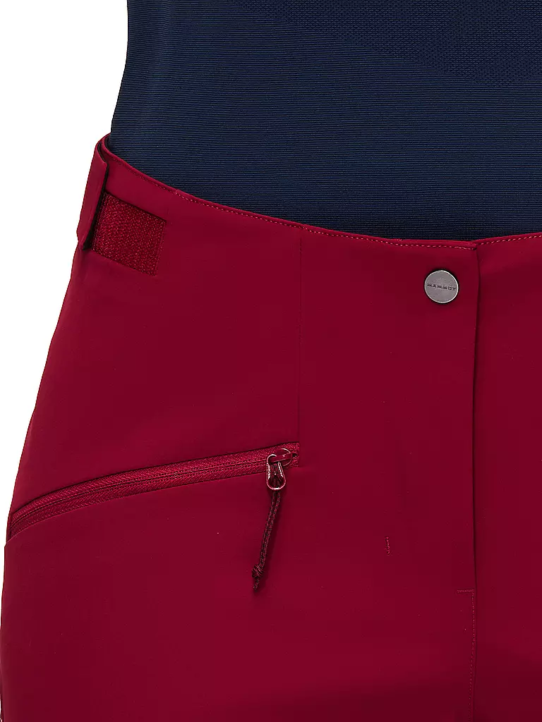 MAMMUT | Damen Touren Softshellhose Taiss Guide mit Schneegamasche | Rojo oscuro