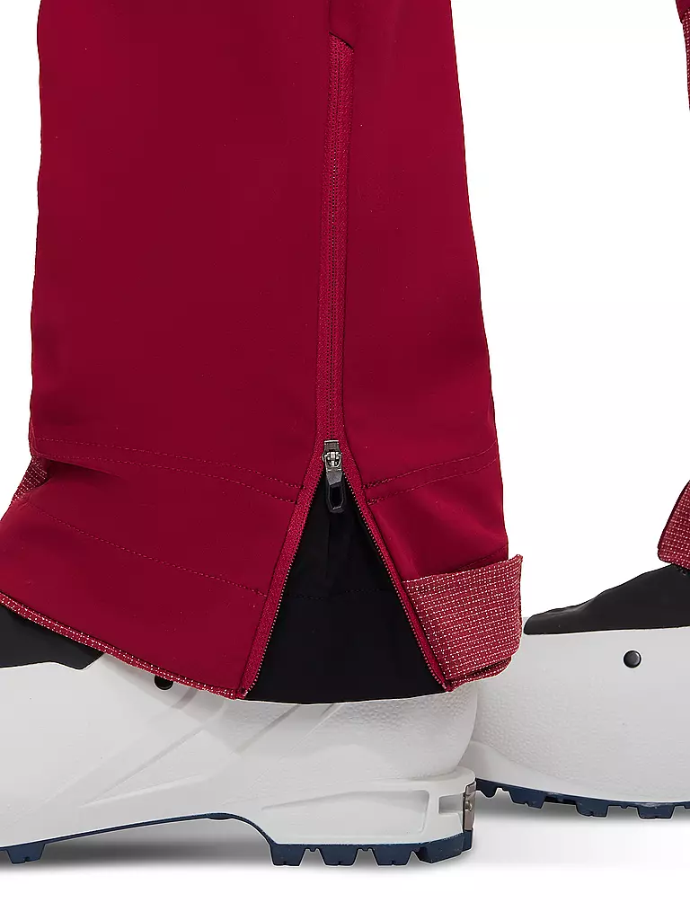 MAMMUT | Damen Touren Softshellhose Taiss Guide mit Schneegamasche | Rojo oscuro