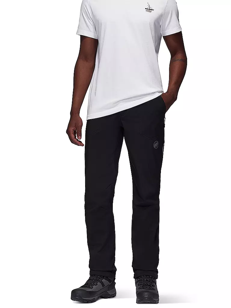 MAMMUT | Herren Softshell Wanderhose Rundbold Winter | Negro