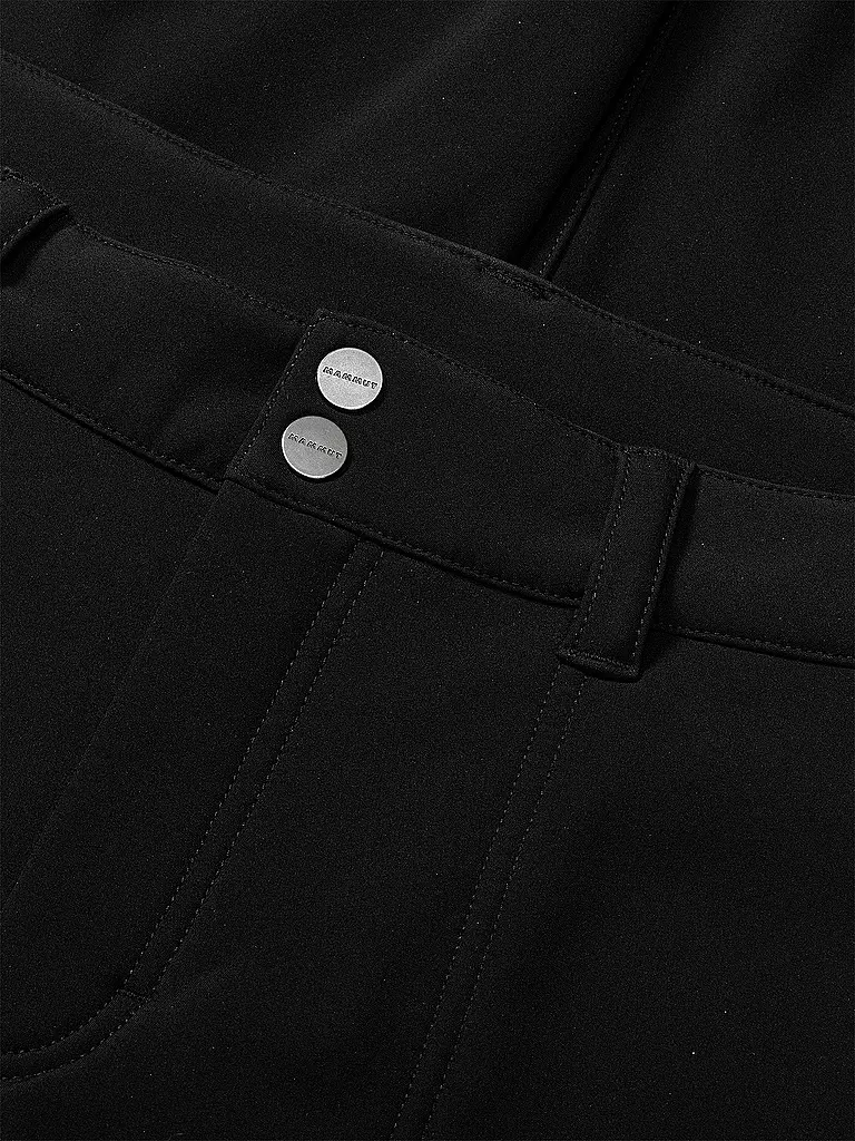 MAMMUT | Herren Softshell Wanderhose Rundbold Winter | Negro