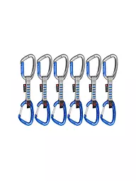 MAMMUT | Pack de 6 cintas exprés Crag Keylock Wire de 10 cm Indicator | Plata