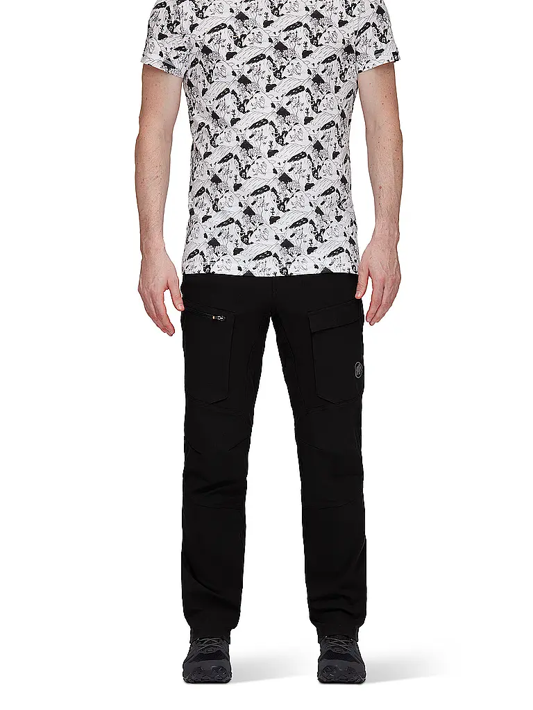 MAMMUT | Pantalón de senderismo híbrido Zinal para hombre | Negro