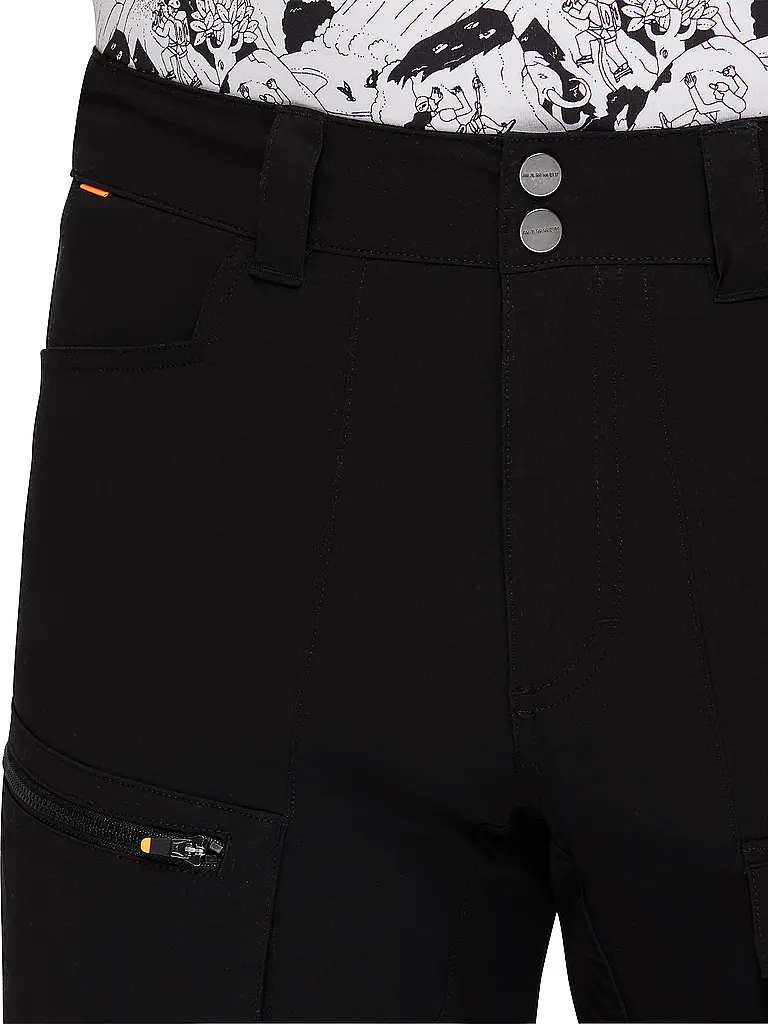 MAMMUT | Pantalón de senderismo híbrido Zinal para hombre | Negro