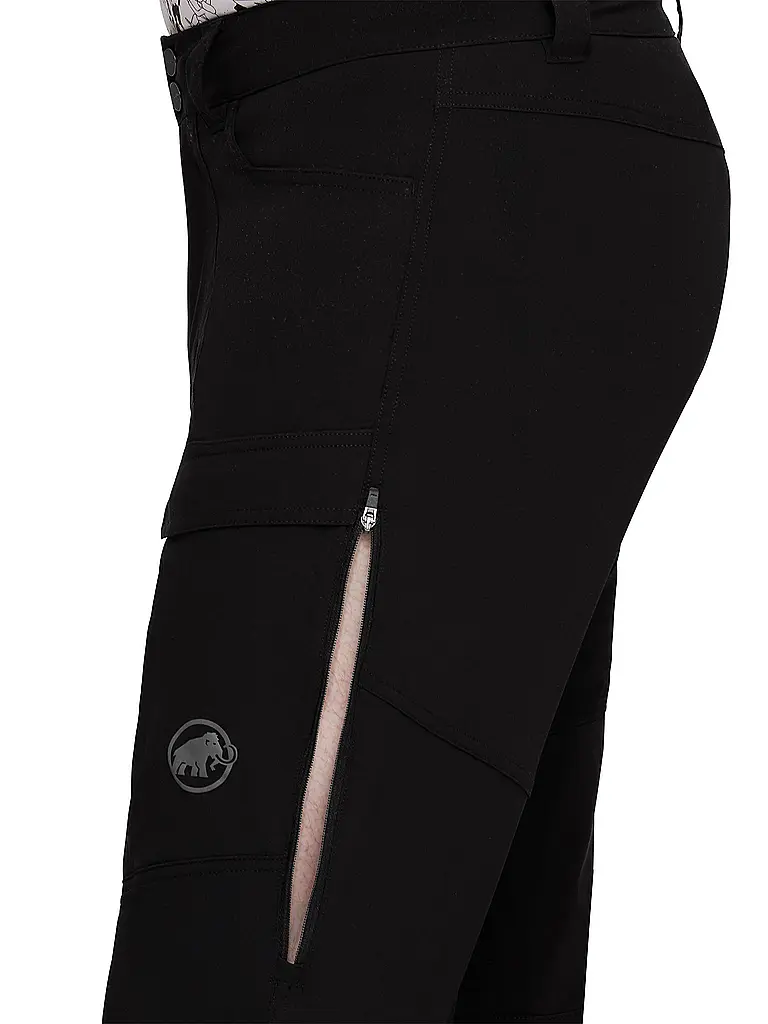 MAMMUT | Pantalón de senderismo híbrido Zinal para hombre | Negro