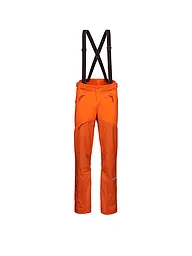 MAMMUT | Pantalón de touring softshell para hombre Eiger Nordwand Pro con tirantes | Naranja