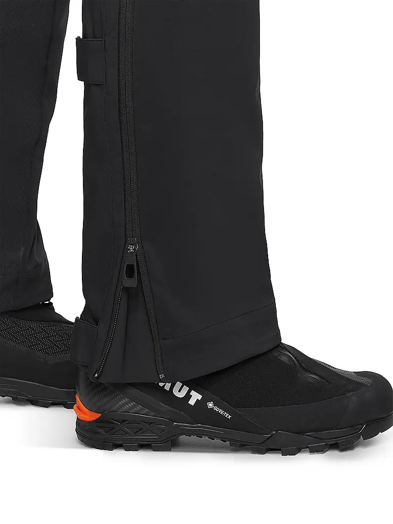 MAMMUT | Pantalón de touring softshell para hombre Eiger Nordwand Pro con tirantes | Negro