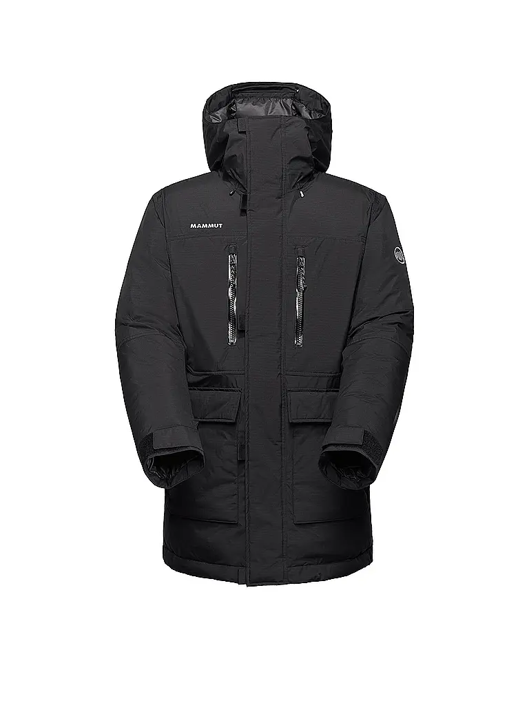 MAMMUT | Parka de invierno para hombre Arctic IN con capucha y aislamiento | Negro